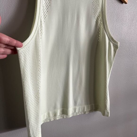 Lululemon Light Green Mesh Racerback Tank Top XS S Athletic Yoga Run - Picture 2 of 9